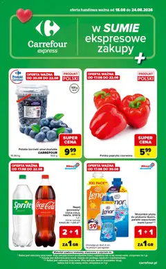 Pogląd gazetki "Carrefour gazetka - Express" ze sklepu Carrefour ważnej od 18.08.2026