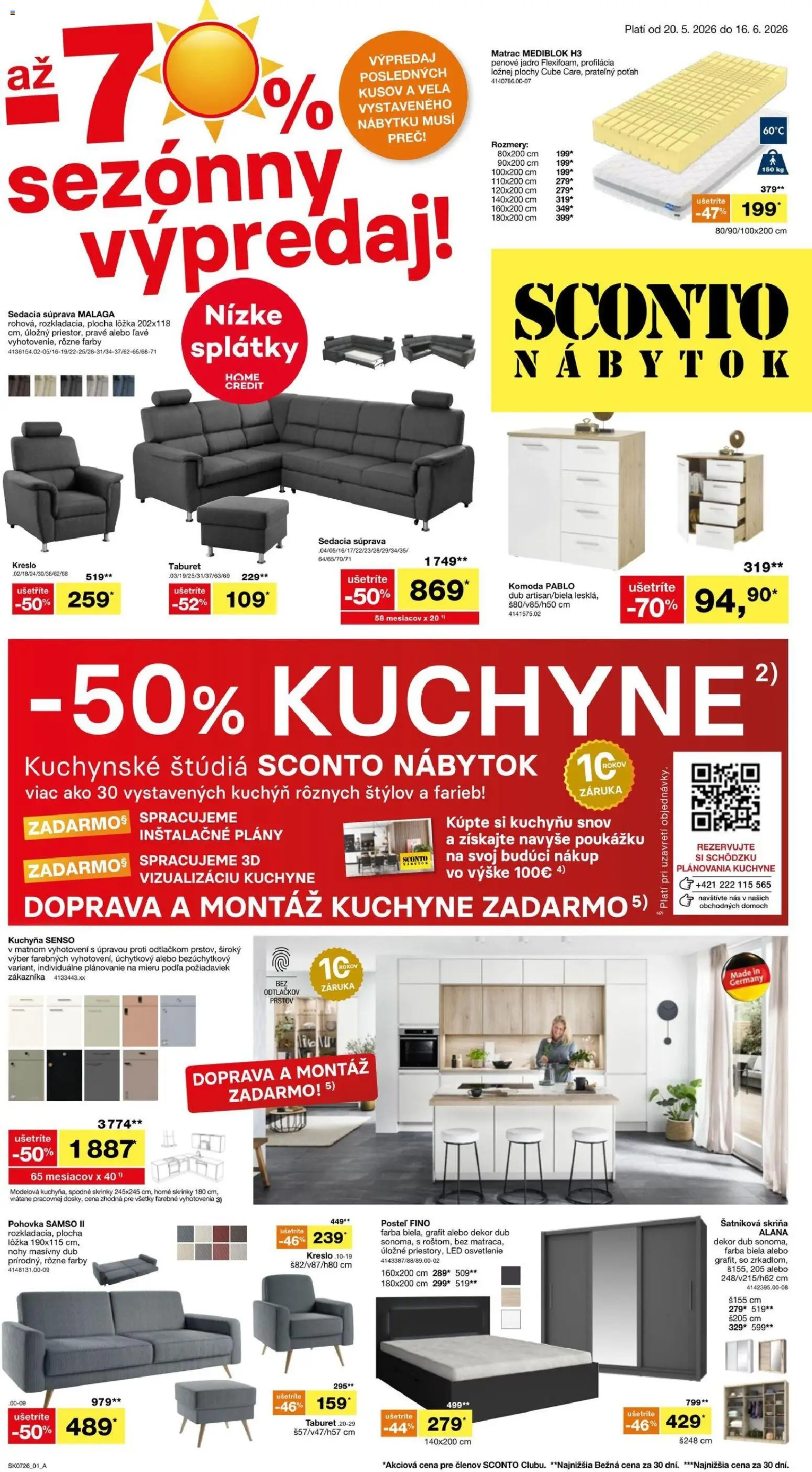 Náhľad Sconto nábytok letáku platného od 20.05.2026