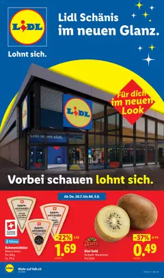Vorschau des Merkblatts Lidl aktionen Schänis vom Shop Lidl gültig von 30.07.2026 bis 05.08.2026