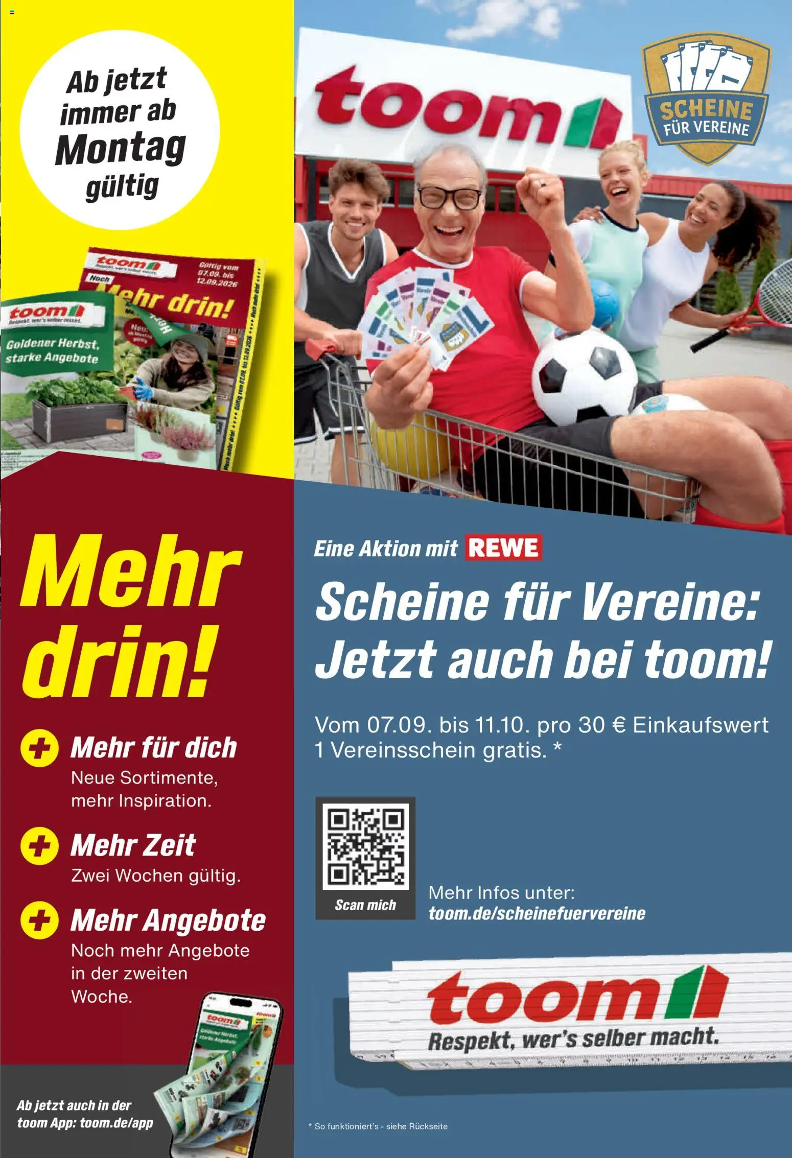 Vorschau von dem Prospekt des Geschäftes Toom Baumarkt, gültig ab dem 28.09.2026