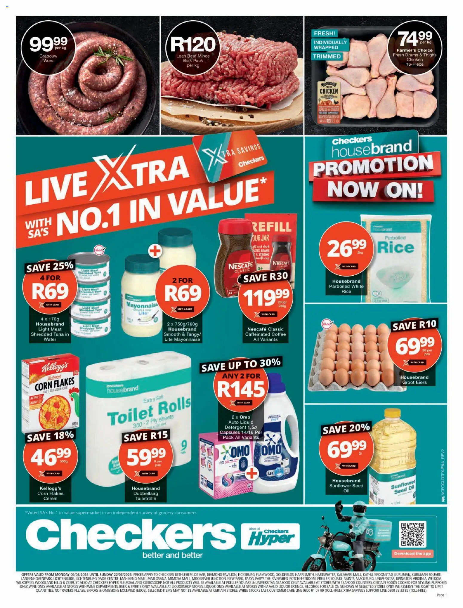 Checkers - Northern Cape - March Mid-Month Promotion 09/03 - 22/03/2026