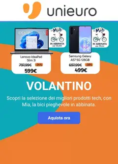Anteprima del volantino Volantino Unieuro valido a partire dal 29.05.2026