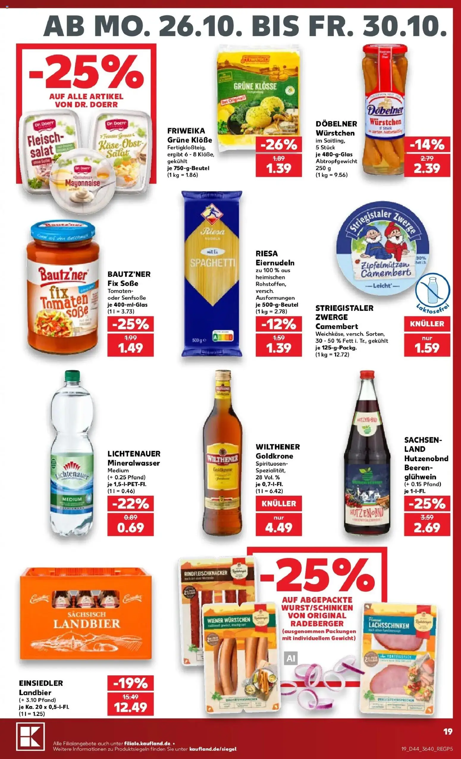 Vorschau von dem Prospekt des Geschäftes Kaufland, gültig ab dem 26.10.2026