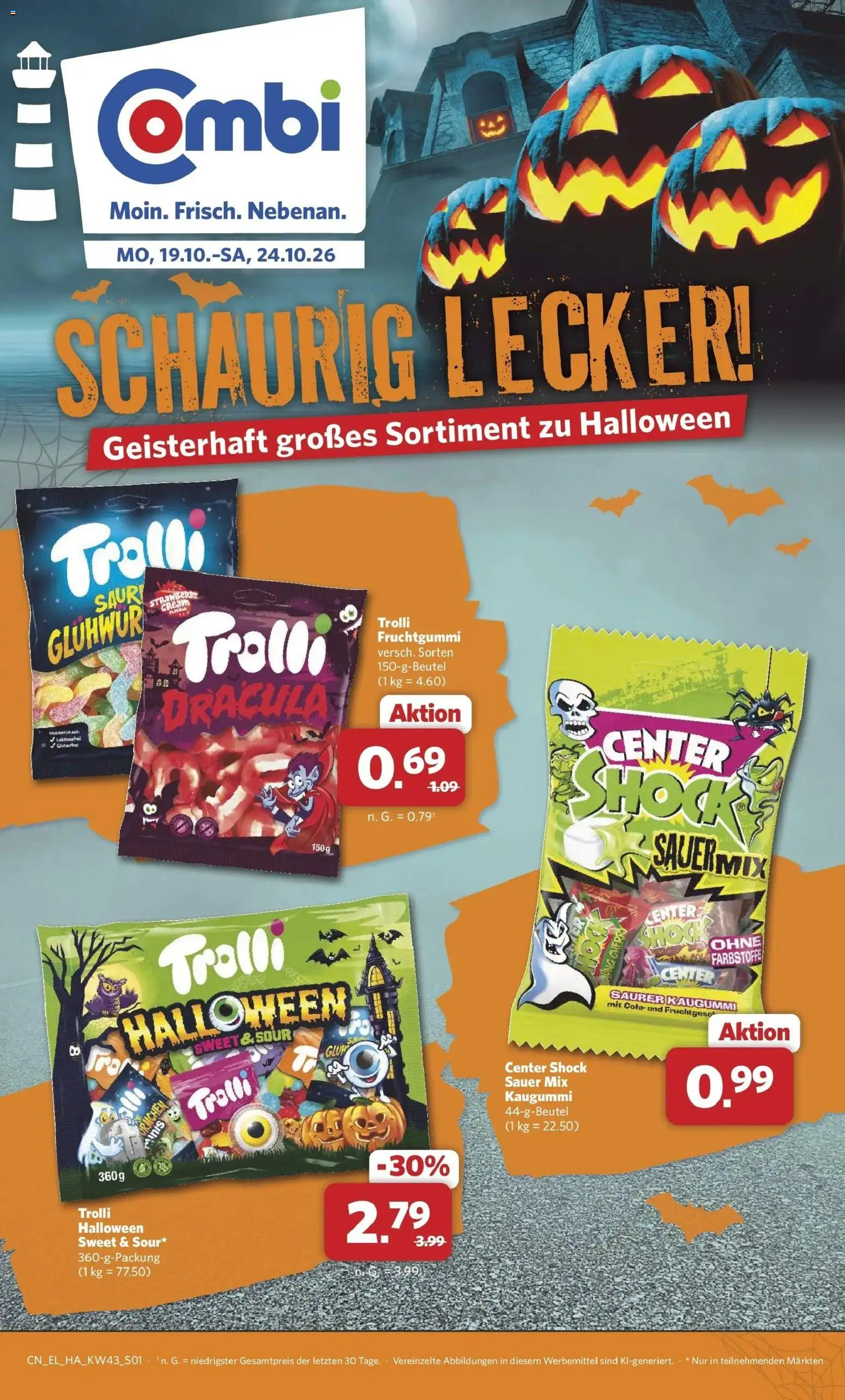 Vorschau von dem Prospekt des Geschäftes Combi, gültig ab dem 19.10.2026 - Cola, Kaugummi