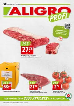 Vorschau des Merkblatts Aligro aktionen Chavannes, Matran, Genf, Sitten vom Shop Aligro gültig von 03.08.2026 bis 08.08.2026