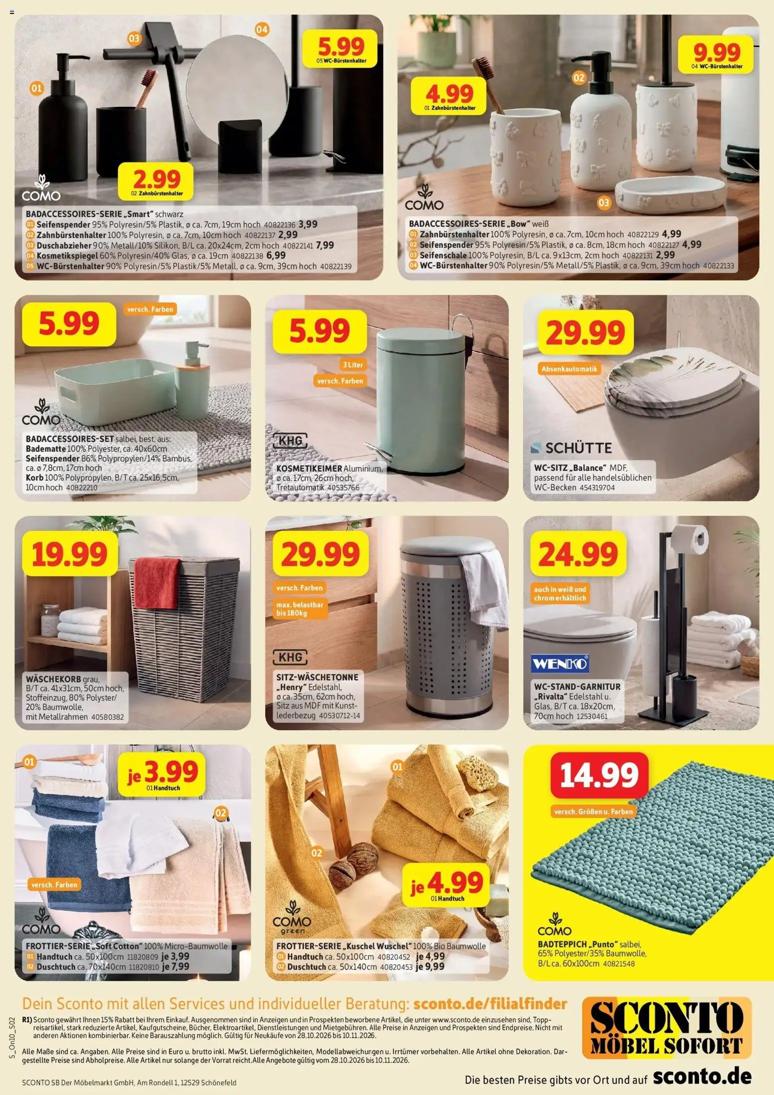 Vorschau von dem Prospekt des Geschäftes Sconto, gültig ab dem 28.10.2026