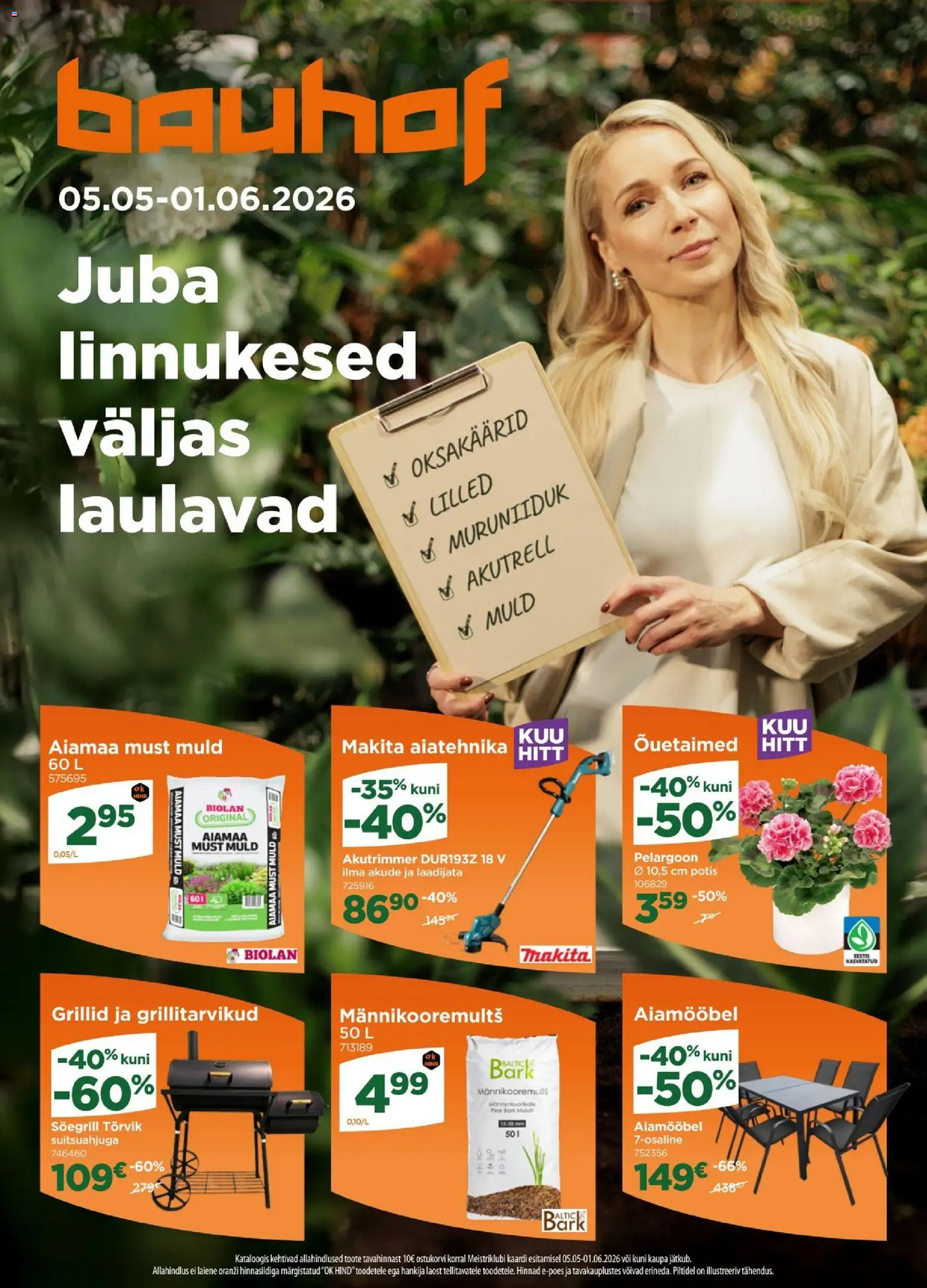 Bauhof kliendilehe eelvaade alates 05.05.2026