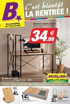 Prévisualisation de BazarLand - C'est bientôt la rentrée du magasin Bazarland formulaire valide 12/08/2026