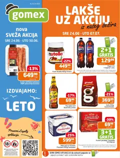 Pregled Gomex kataloga - važi od 24.06.2026