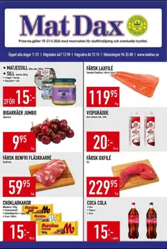 Förhandsgranska reklamblad Matdax erbjudanden från butik Matdax gäller från 15/06/2026