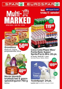 Forhåndsvis Spar kundeavis fra butikk Spar gyldig fra 14/09/2026