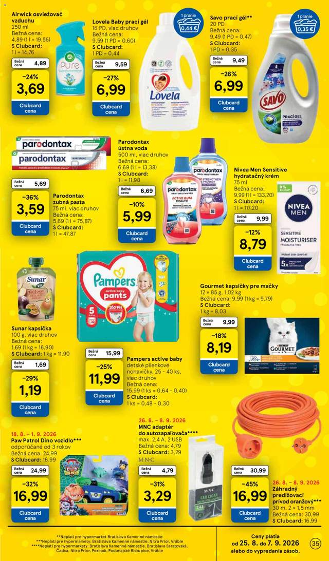 Nový Tesco leták od 26.08.