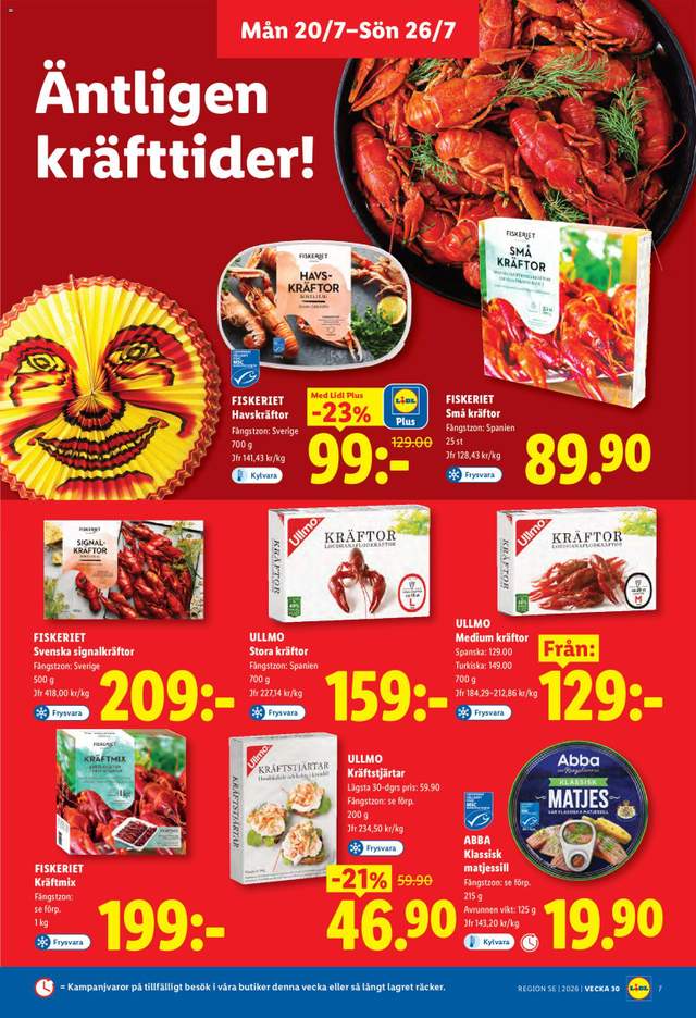 Nytt Lidl reklamblad från 20/07