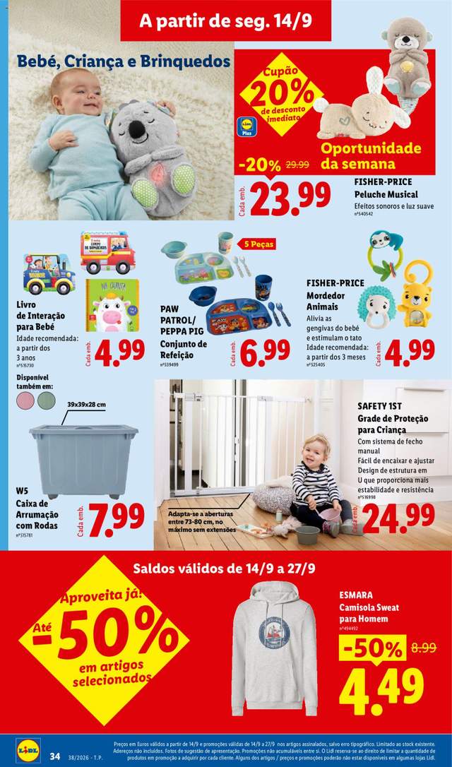 Novo folheto Lidl a partir de 14/09
