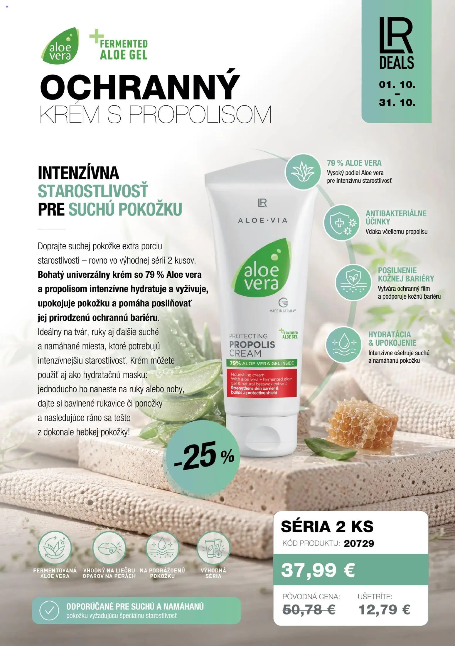 Náhľad LR letáku platného od 22.10.2026 - Aloe Vera, Ponožky, Rukavice, Krém