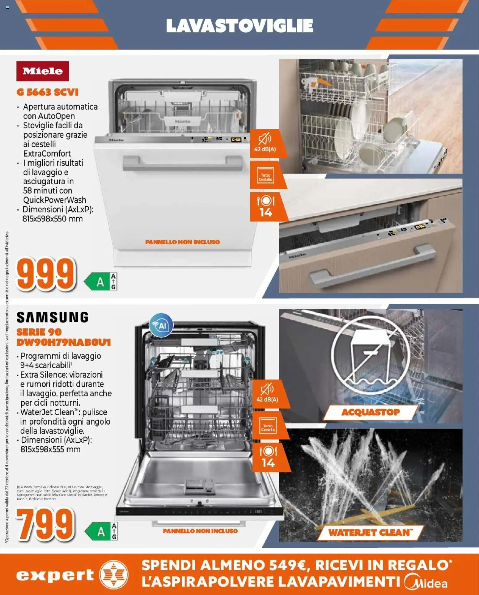 Anteprima dell'opuscolo Expert volantino Cucina perfetta dal negozio Expert valido da 22/10/2026 - Samsung, Miele, Lavastoviglie, Pentole