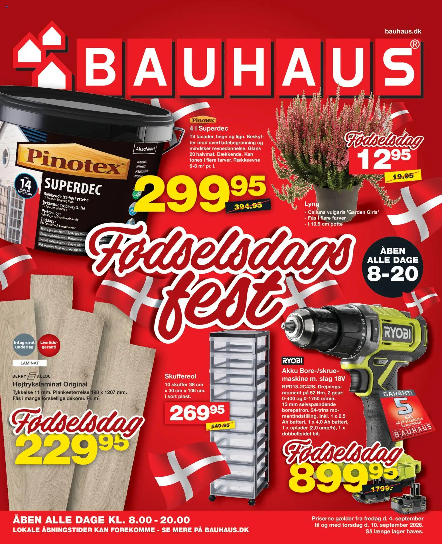Eksempel på tilbudsavis Bauhaus - Tilbudsavis uge 36 fra butik Bauhaus gyldig fra 04/09/2026