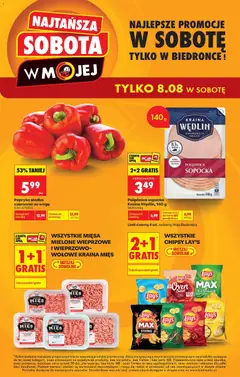 Pogląd gazetki "Biedronka gazetka - Najtańsza sobota" ze sklepu Biedronka ważnej od 08.08.2026