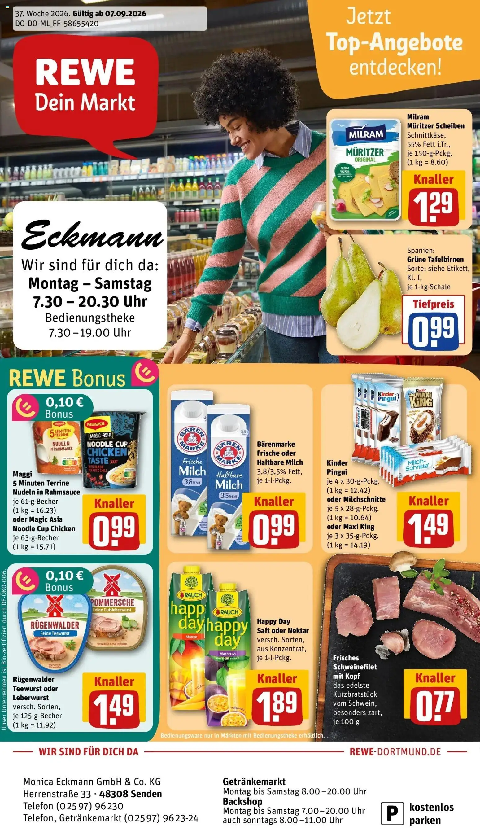Vorschau von dem Prospekt des Geschäftes Rewe, gültig ab dem 07.09.2026