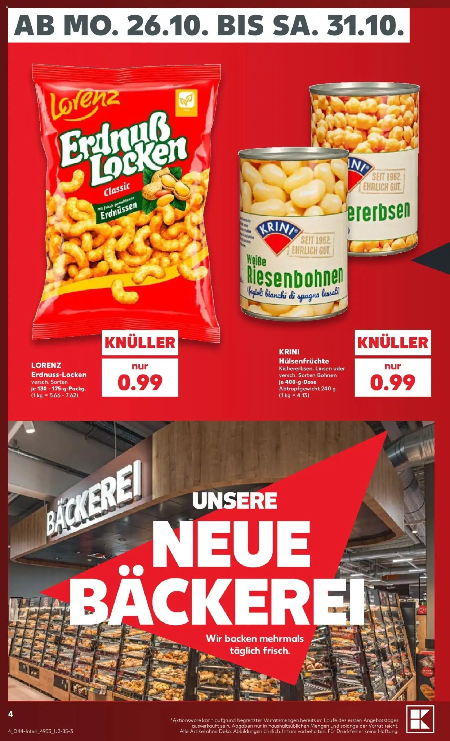 Vorschau von dem Prospekt des Geschäftes Kaufland, gültig ab dem 26.10.2026