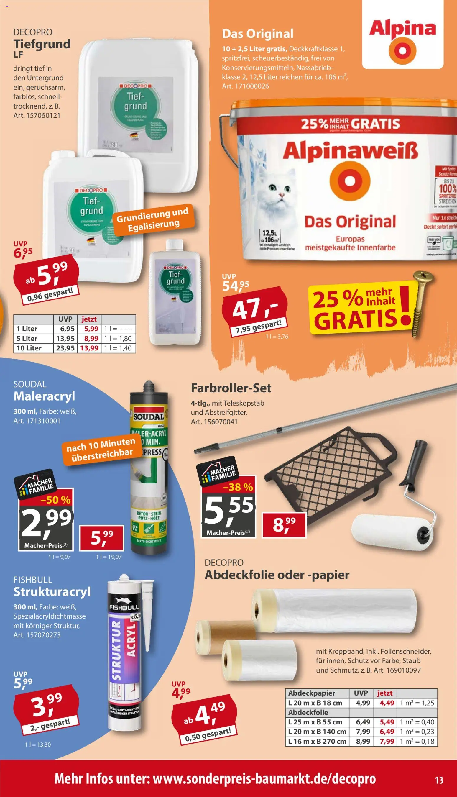 Vorschau von dem Prospekt des Geschäftes Sonderpreis Baumarkt, gültig ab dem 12.09.2026 - Sprite