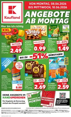 Vorschau von dem Prospekt des Geschäftes Kaufland, gültig ab dem 08.06.2026