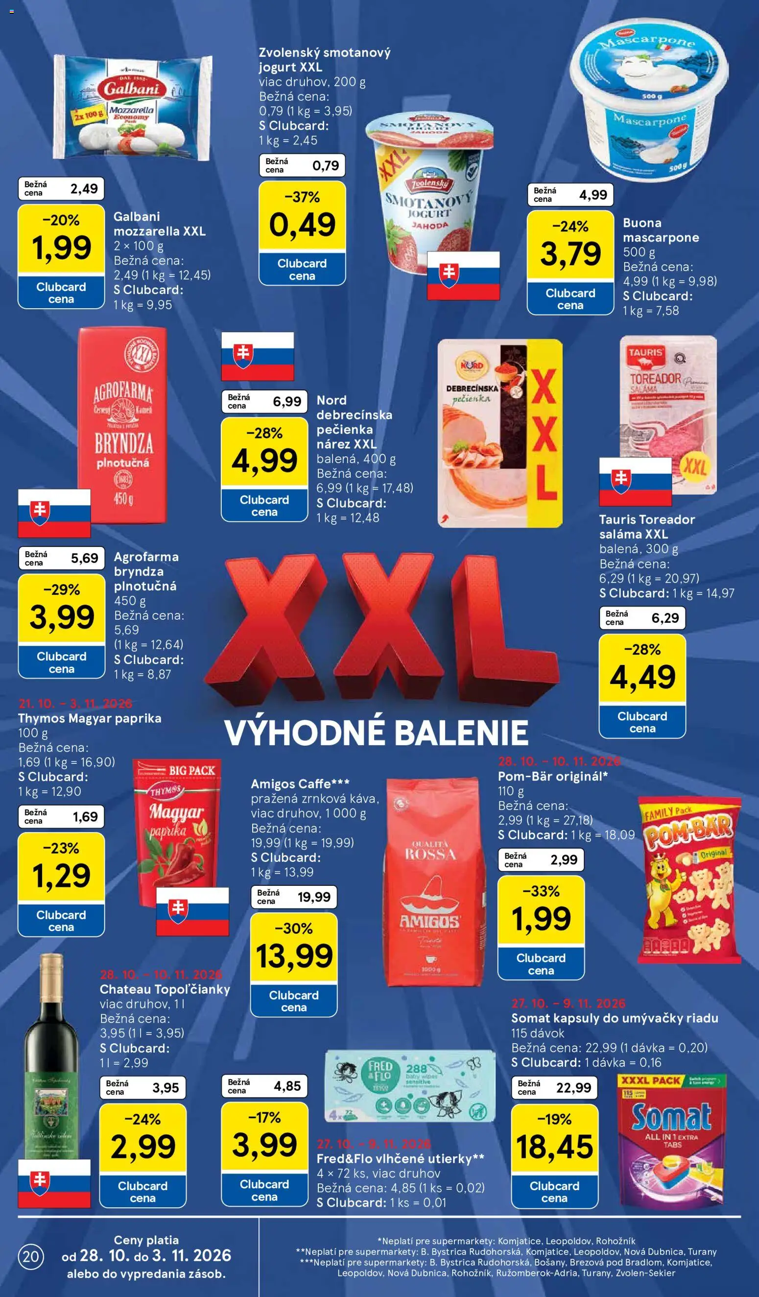 Náhľad Tesco letáku platného od 28.10.2026
