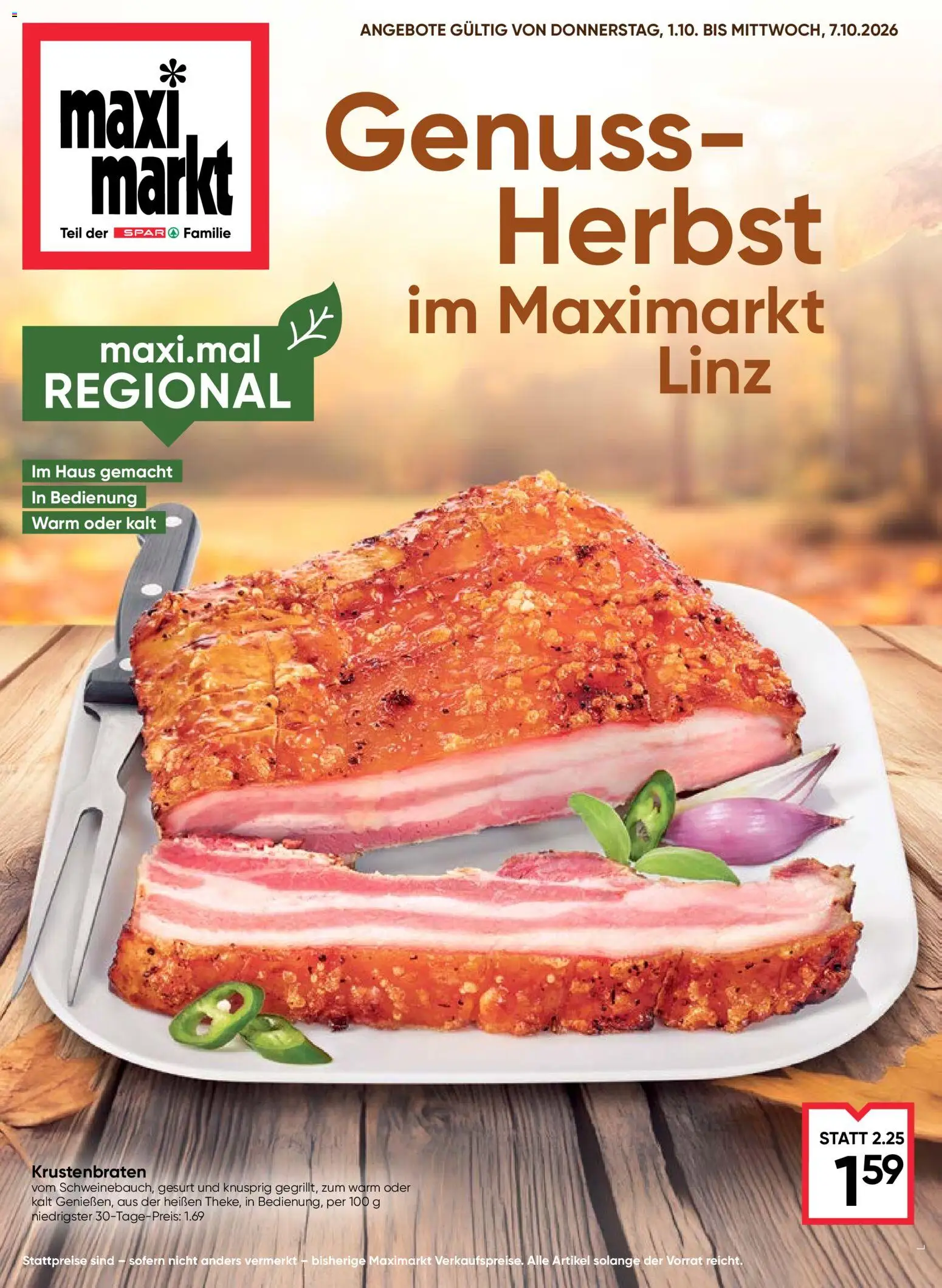 Vorschau der Angebote: Maximarkt Maximarkt Flugblatt gültig ab 01.10.2026