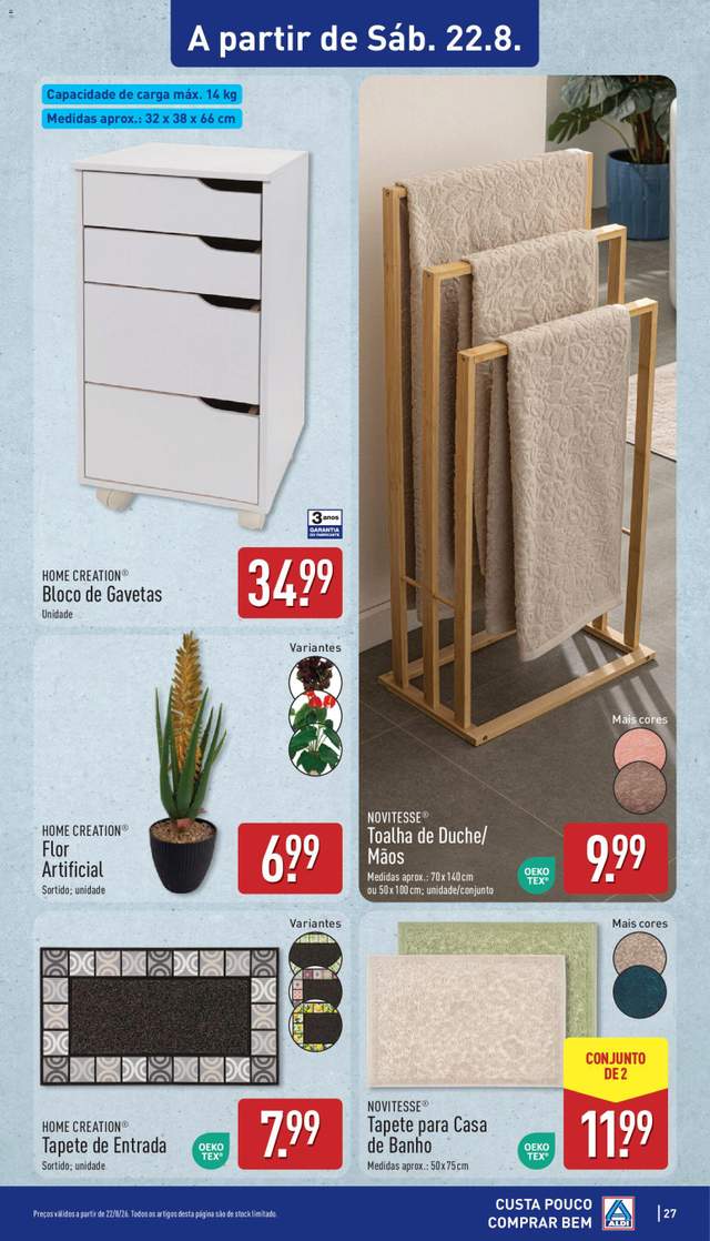 Novo folheto Aldi a partir de 17/08