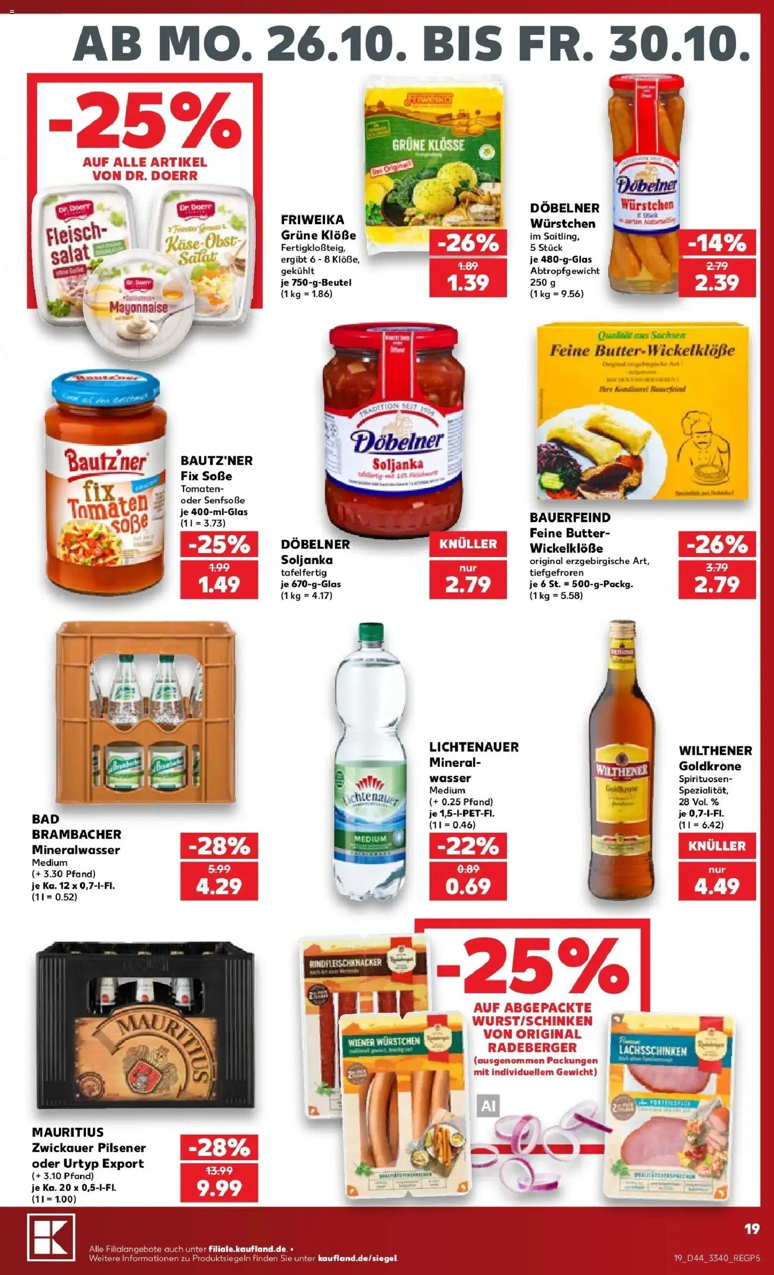 Vorschau von dem Prospekt des Geschäftes Kaufland, gültig ab dem 26.10.2026