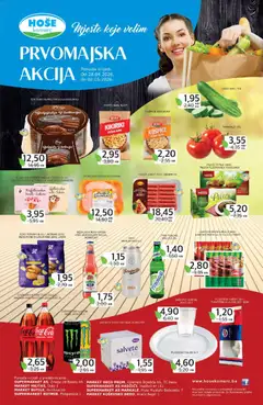 Pregled letka Hoše komerc Prvomajska akcija trgovine Hoše komerc vrijedi od 28.04.2026