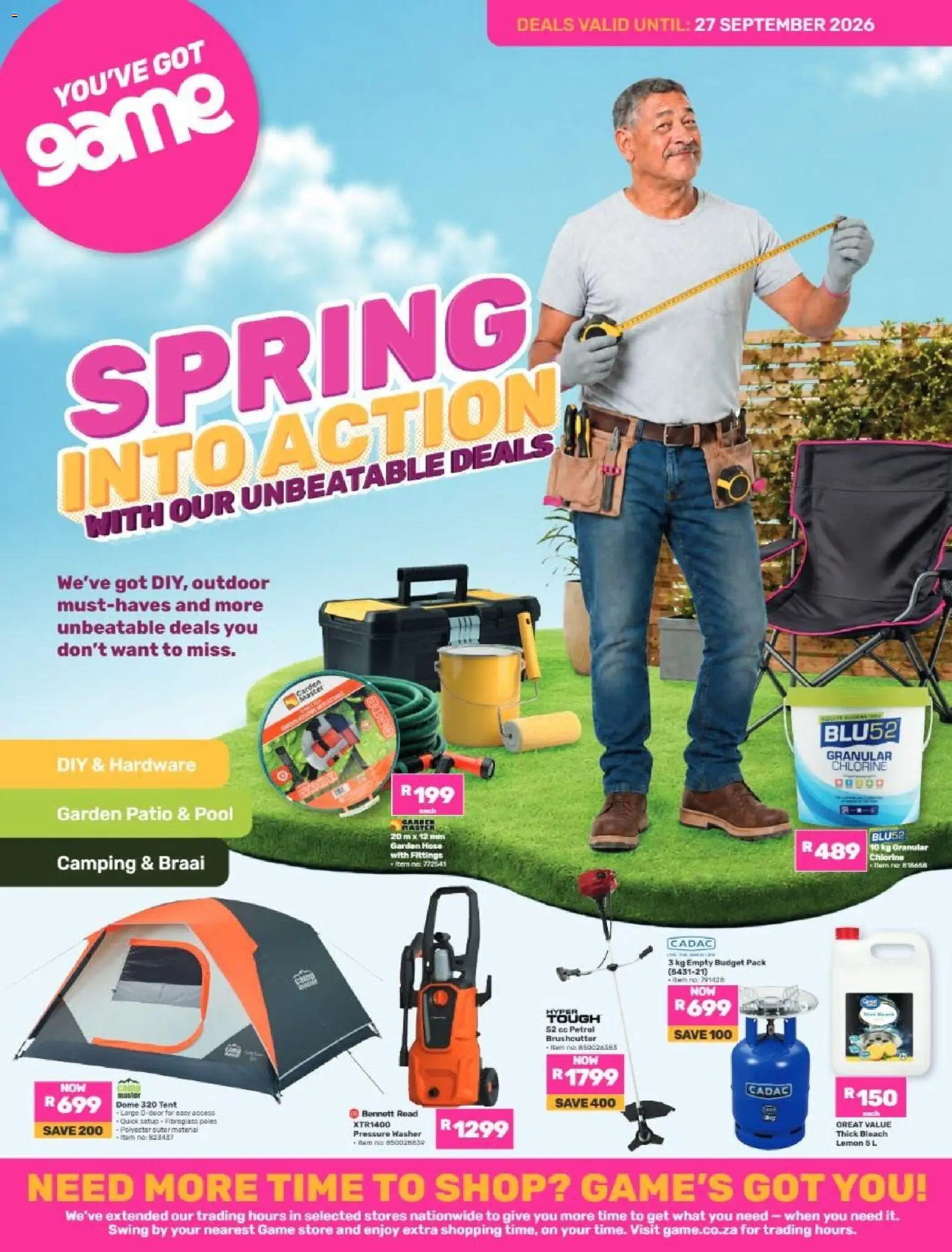 Preview of Game Game - Catalogue Spring Into Action valid 25/08/2026 - Game, Lemon, Ham