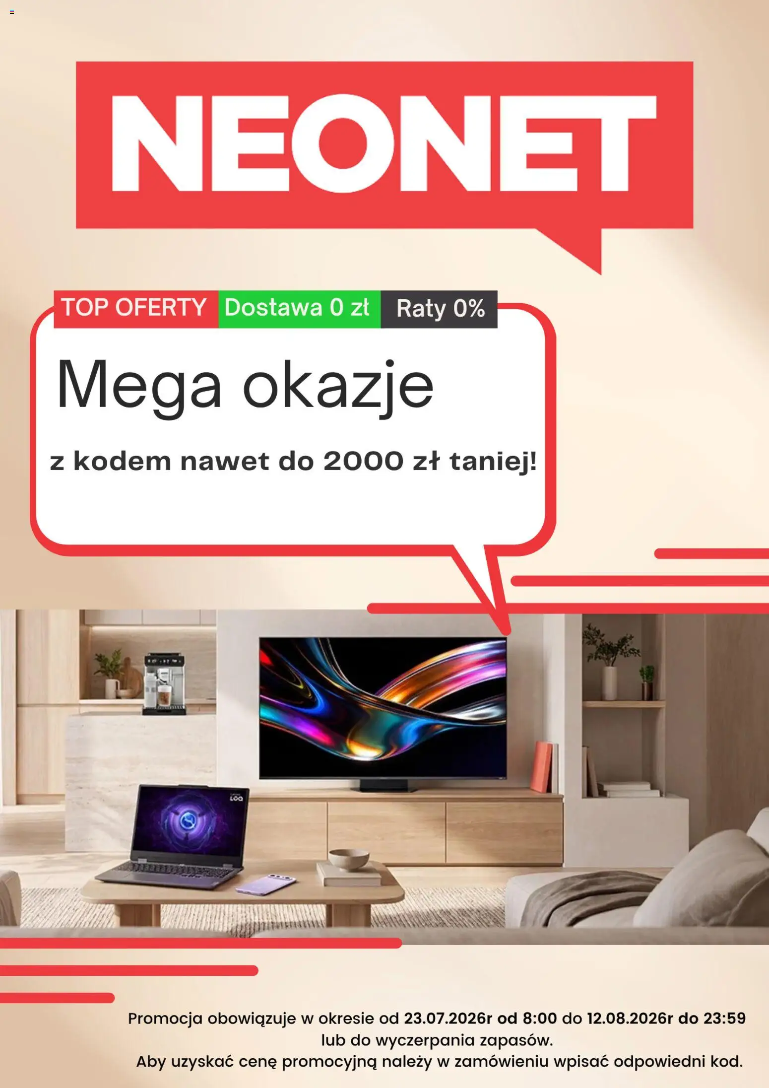 Pogląd gazetki "Neonet promocje" ze sklepu Neonet ważnej od 23.07.2026 - Top