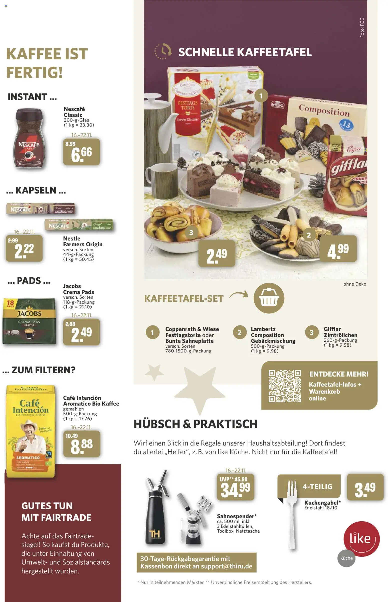 Vorschau von dem Prospekt des Geschäftes Combi, gültig ab dem 31.10.2026 - Kaffee, Küche, Nescafe