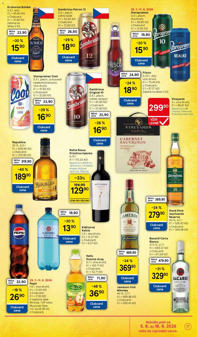 Nový Tesco leták od 05.08.