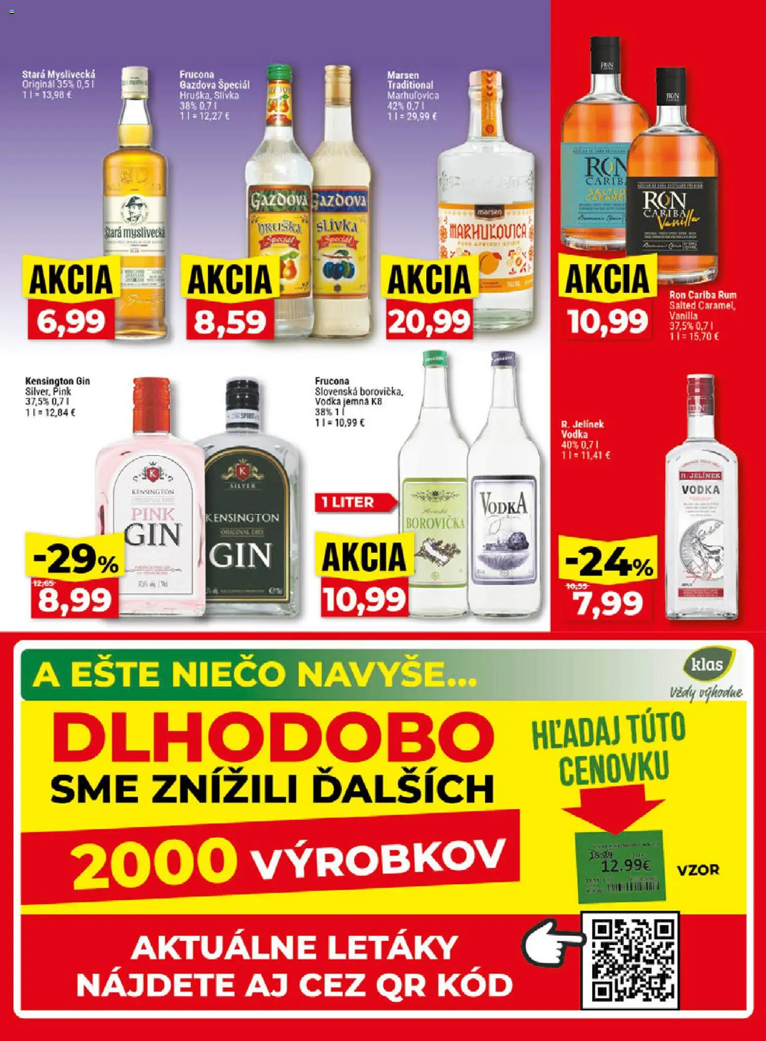 Náhľad Klas letáku platného od 05.10.2026 - Rum, Vodka, Borovička, Gin