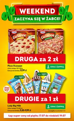 Pogląd gazetki "Żabka gazetka - Weekendowe promocje" ze sklepu Żabka ważnej od 17.07.2026