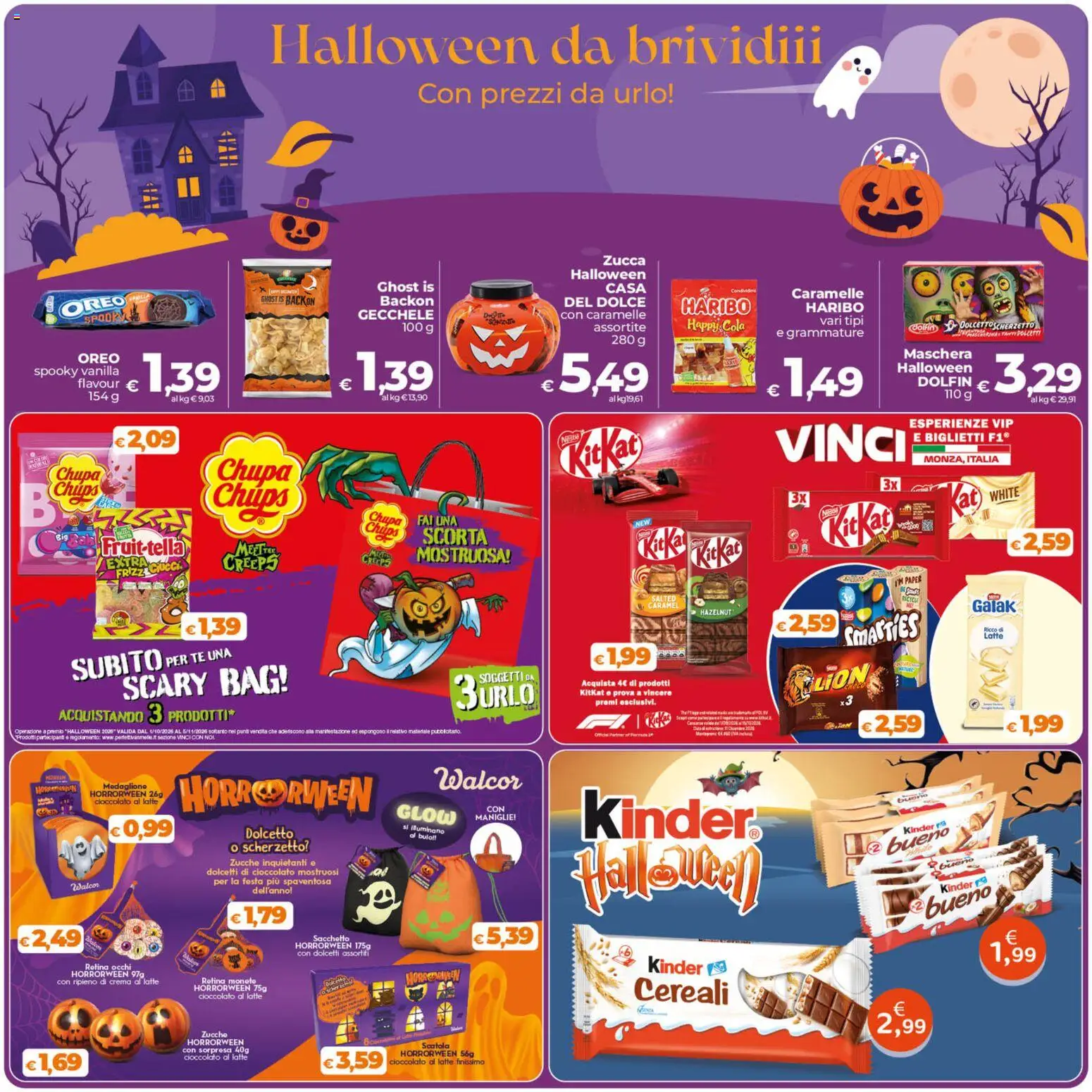 Anteprima dell'opuscolo COOP volantino Ragusa dal negozio COOP valido da 23/10/2026 - Crema, Latte, Zucca, Cereali, Maschera, Caramelle, Oreo, Scatola