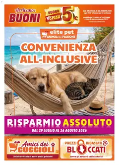 Anteprima dell'opuscolo Elite Supermercati volantino Pet dal negozio Elite Supermercati valido da 29/07/2026