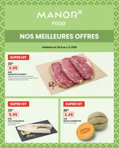 Vorschau des Merkblatts Manor aktionen FR vom Shop Manor gültig von 26.05.2026 bis 01.06.2026