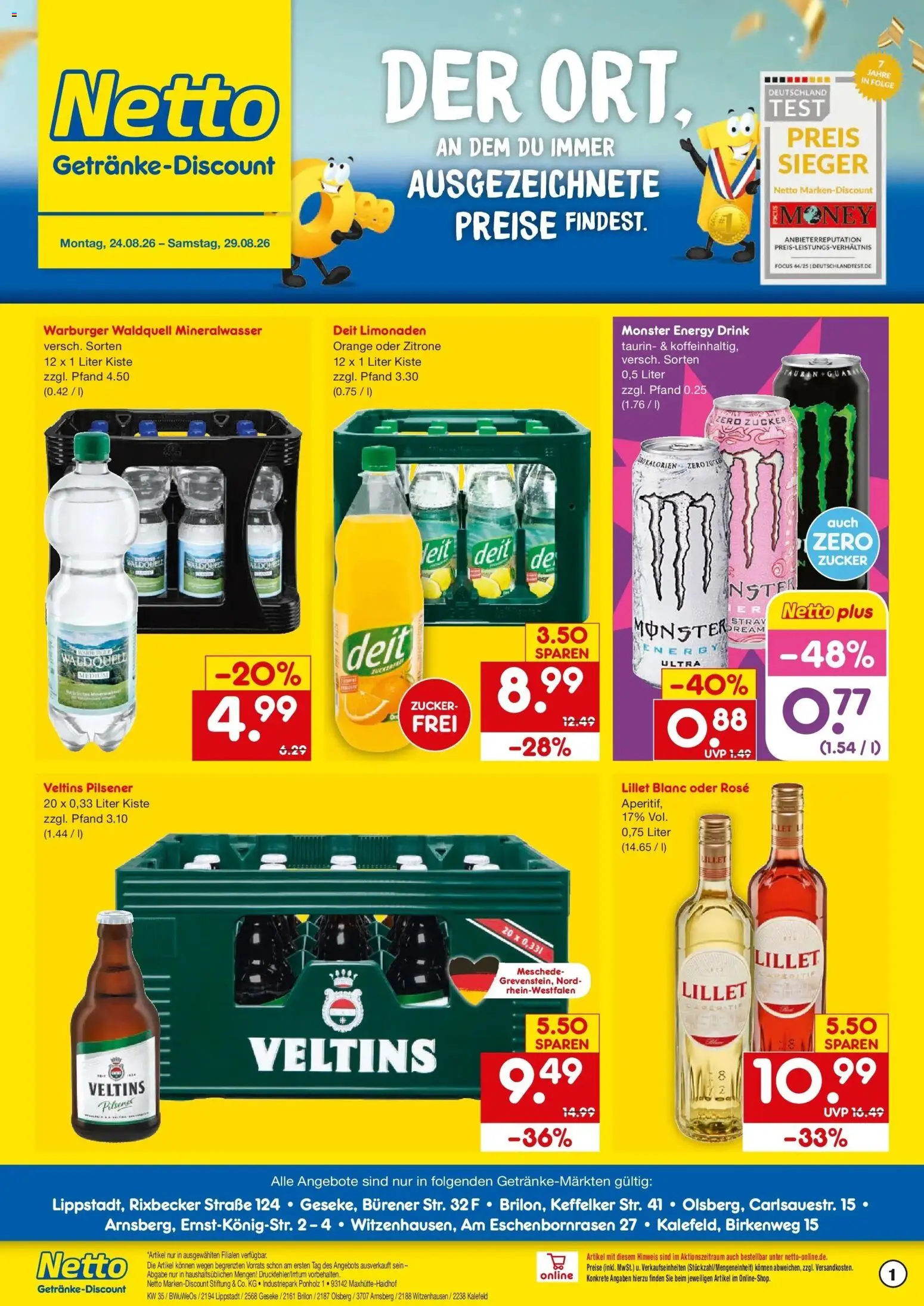 Vorschau von dem Prospekt des Geschäftes Netto Marken-Discount, gültig ab dem 24.08.2026