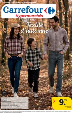 Prévisualisation de Carrefour Textile d’automne du magasin Carrefour formulaire valide 21/10/2026