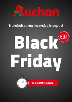 Previzualizarea de cataloage: Auchan Auchan Black Friday notificarea valabil de la 30.10.2026