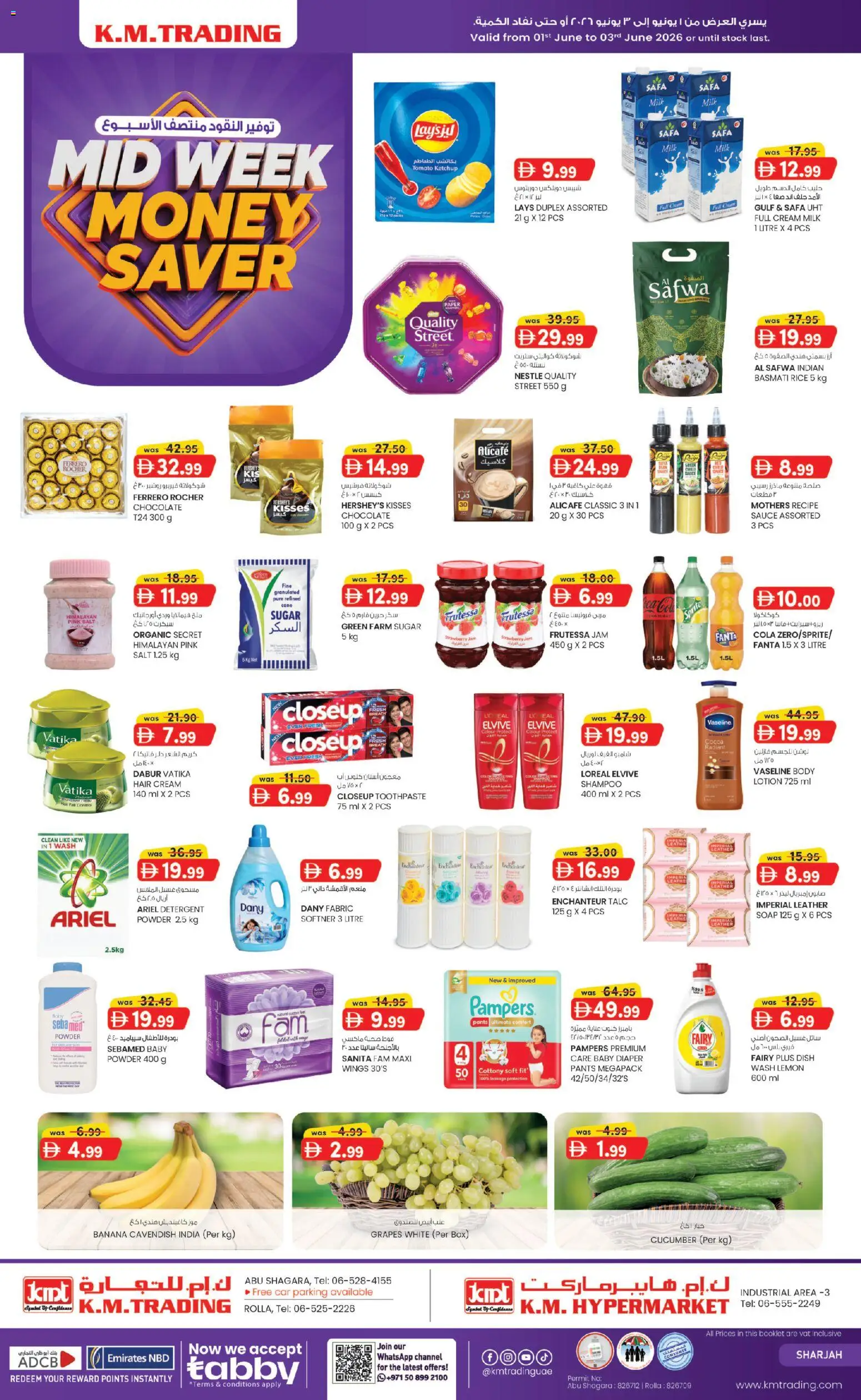 Preview of the catalogue KM Trading catalogue Mid week money saver of store KM Trading valid from 1 Jun, 2026