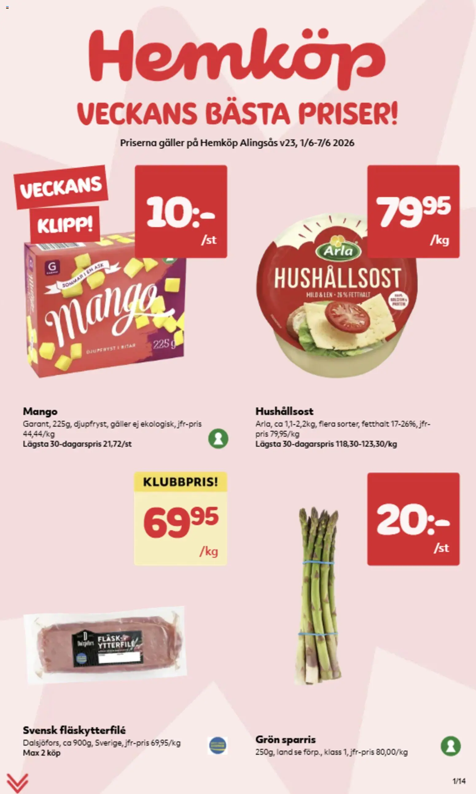 Förhandsgranska reklamblad Hemköp erbjudanden från butik Hemköp gäller från 01/06/2026