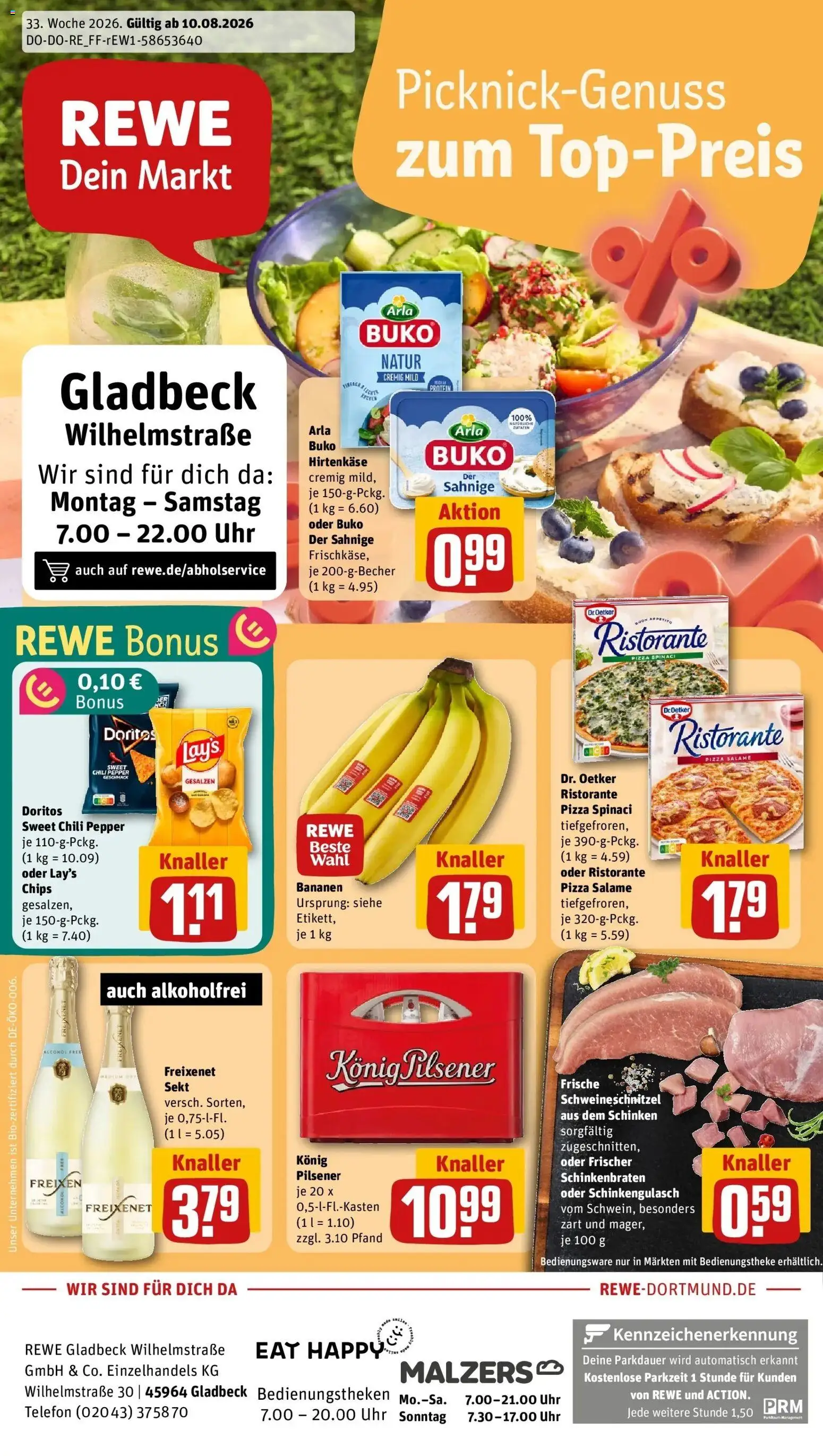 Vorschau von dem Prospekt des Geschäftes Rewe, gültig ab dem 10.08.2026