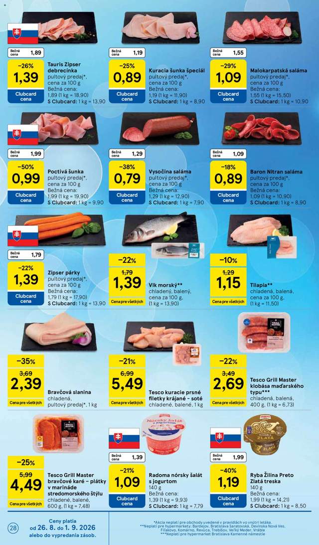 Nový Tesco leták od 26.08.