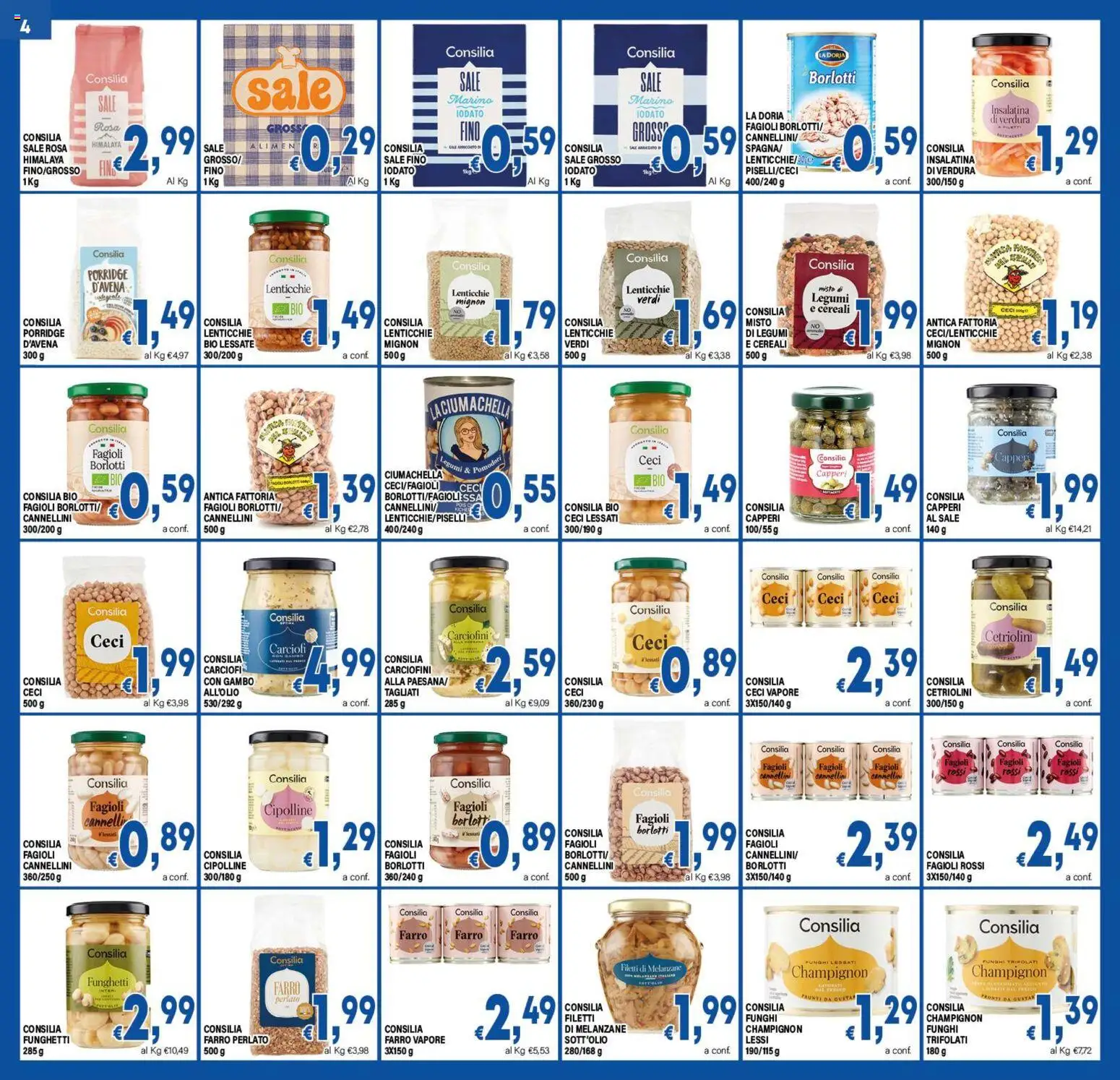Anteprima dell'opuscolo DEM volantino Carrello Stop Rincari dal negozio DEM valido da 19/10/2026 - Fagioli, Funghi, Carciofi, Lenticchie, Ceci, Sale, Cannellini, Cipolline