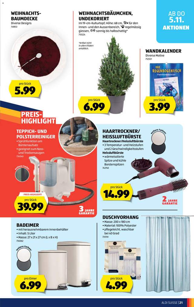 Neue Aldi Aktionen ab 05.11.