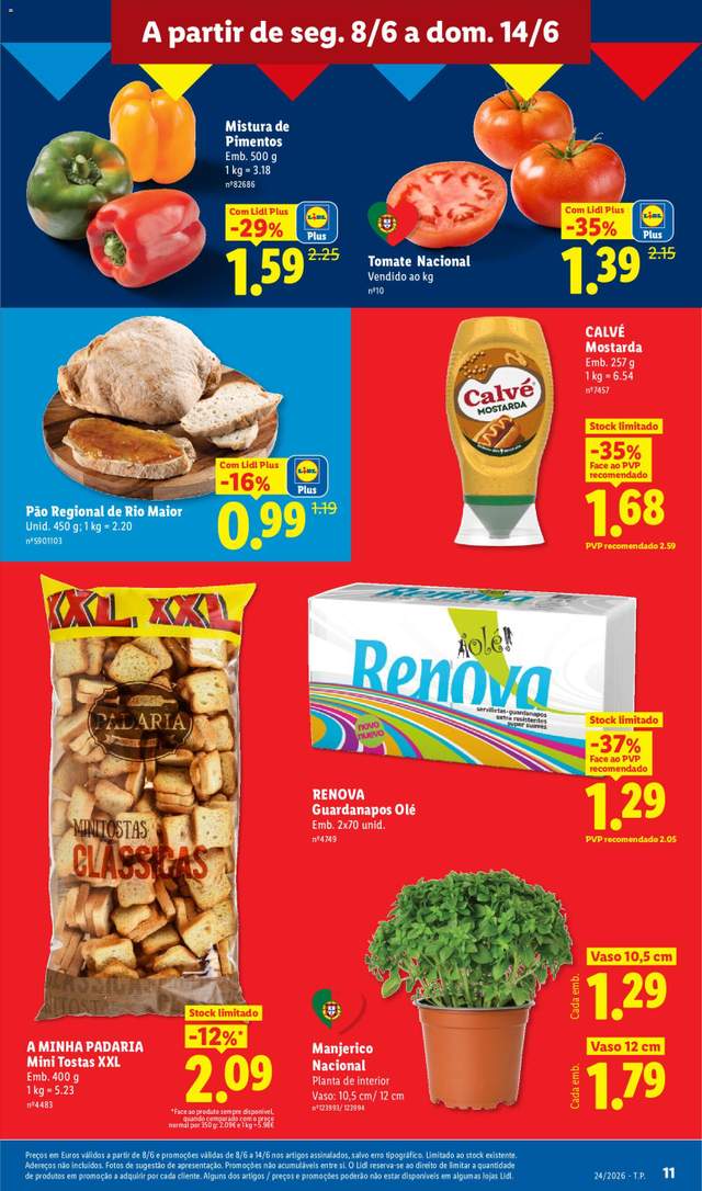Novo folheto Lidl a partir de 08/06
